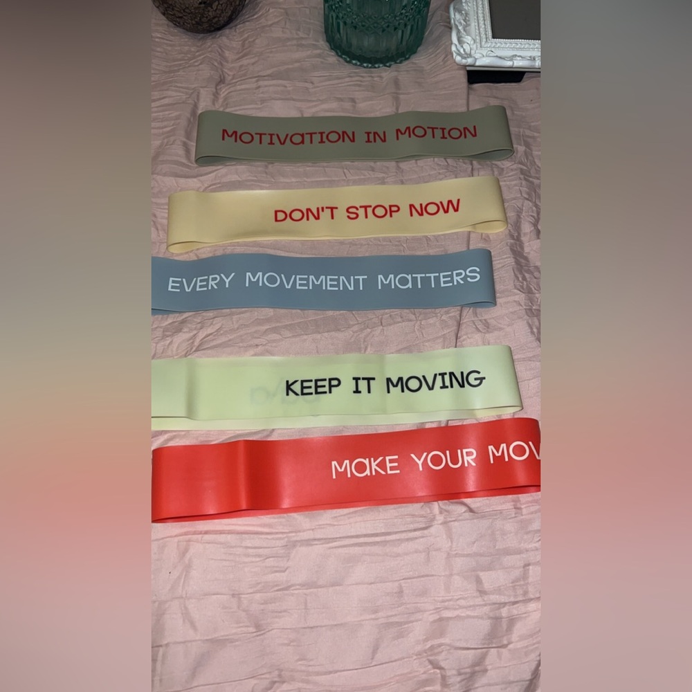 Set of Motivational Resistance Bands